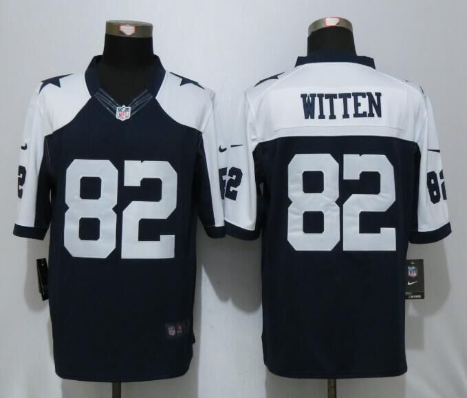 2016 Dallas cowboys 82 Witten Blue Thanksgiving Nike Limited Jersey
